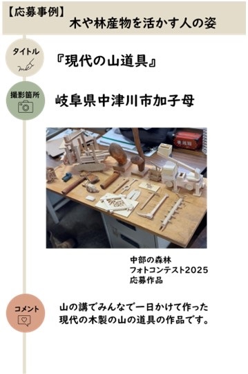 写真 木や林産物を活かす人の姿