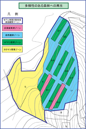 モデル事業地位置図