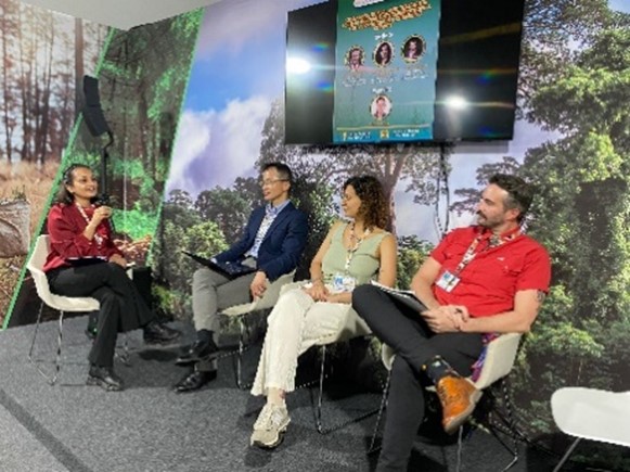 サイドイベントにおいて日本の取組を説明