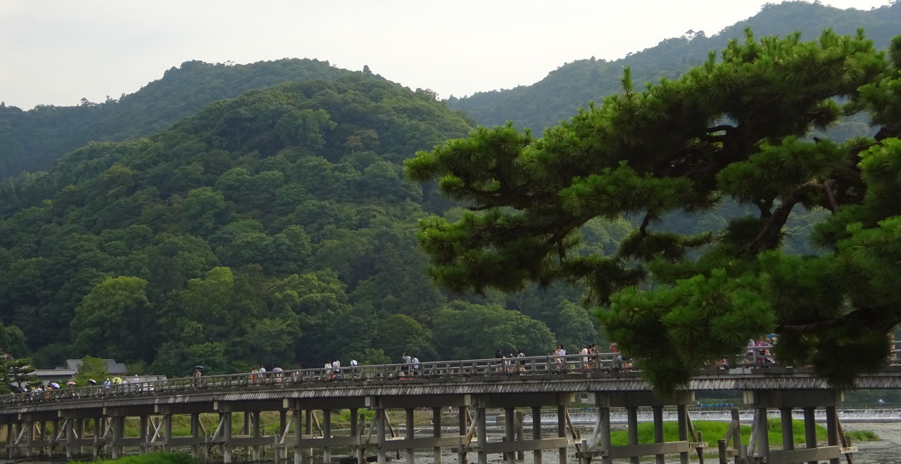 渡月橋と嵐山