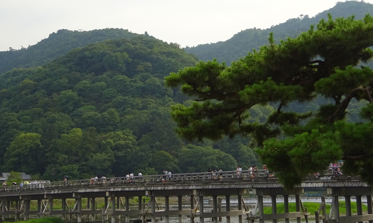 渡月橋と嵐山