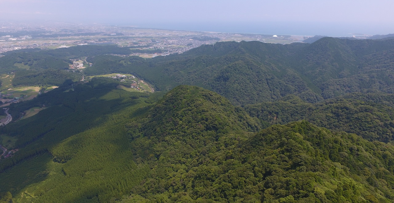 双石山第二展望台から望む宮崎市街地