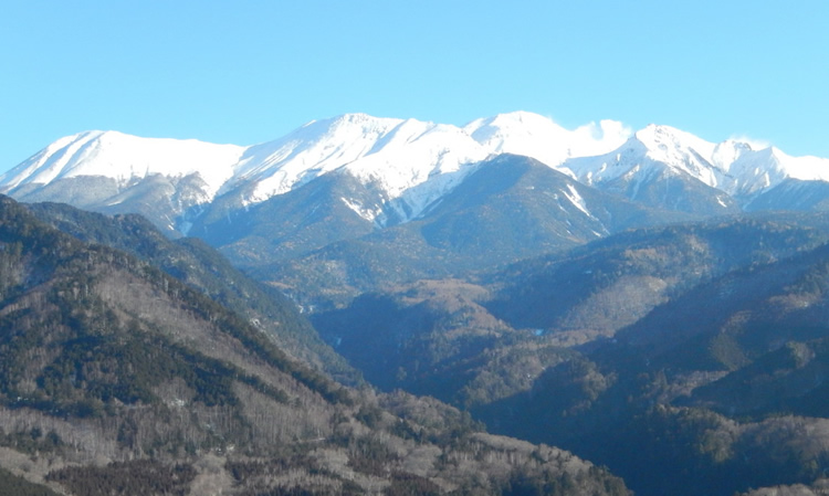 雪化粧の御嶽山