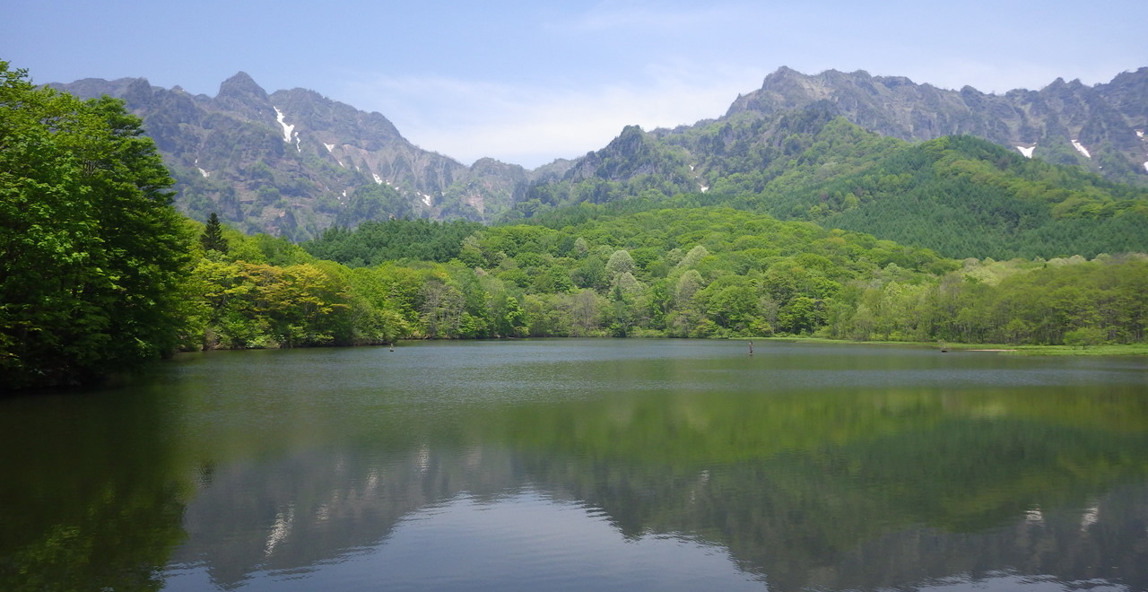 鏡池からの戸隠山