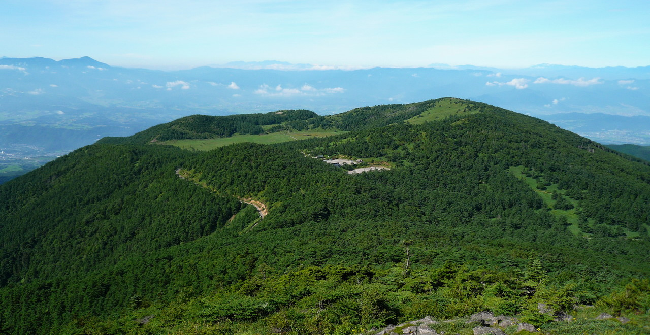 東篭の登山から池の平