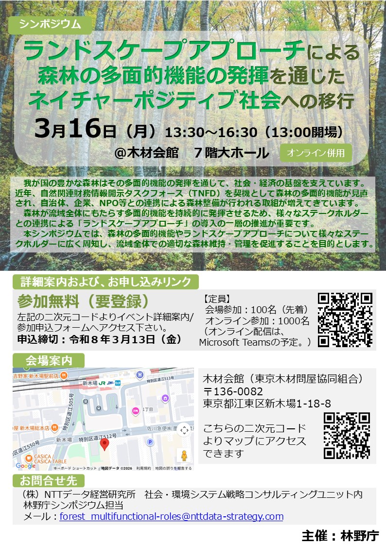 シンポジウム開催案内(表)