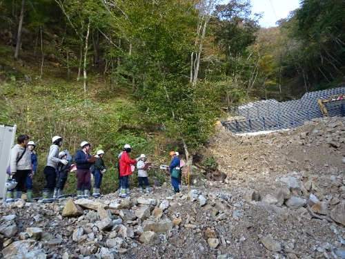 治山工事箇所の説明
