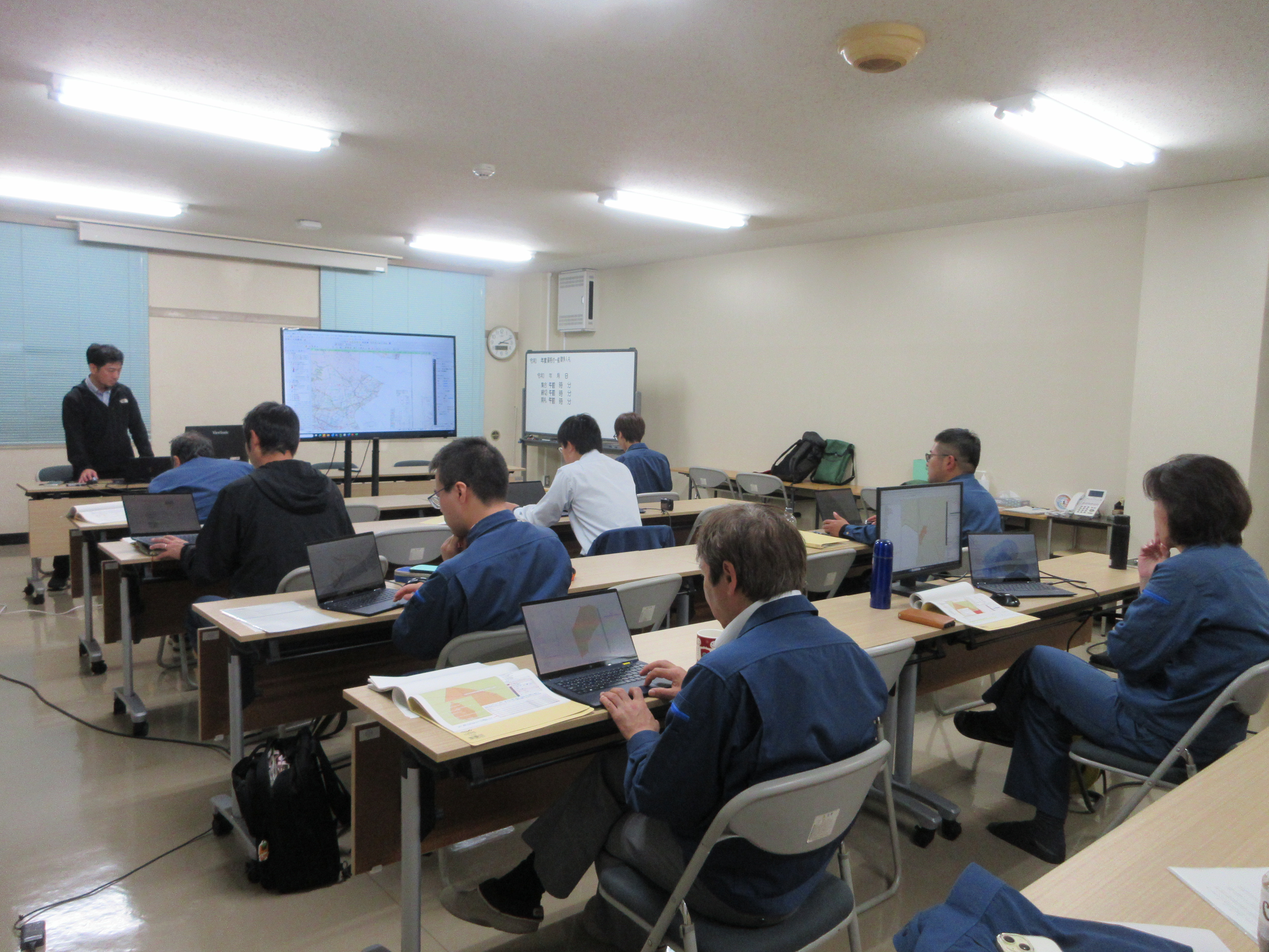 GISソフトを活用した演習の様子