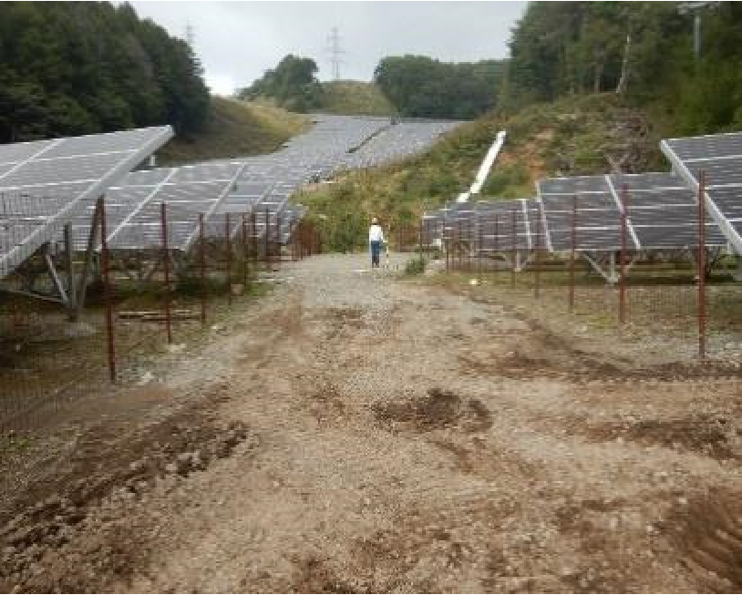 貸付地（ ソーラーパネル敷） の現地確認