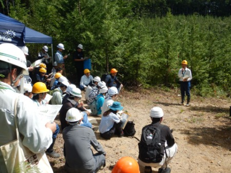2日目の低密度植栽の説明