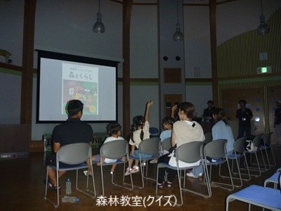 クイズで手を挙げる子供