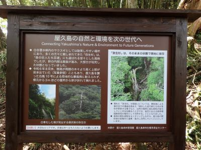 訪れる皆様と次の世代へ繋げましょう（次世代への看板）