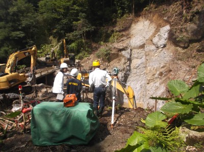 治山現場での実習