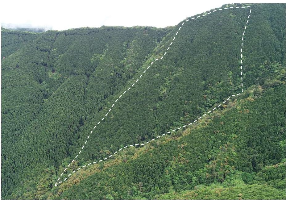 朴ノ川山3208ろドローン撮影画像