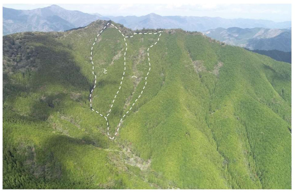 島ノ川山3233へ外1ドローン撮影画像