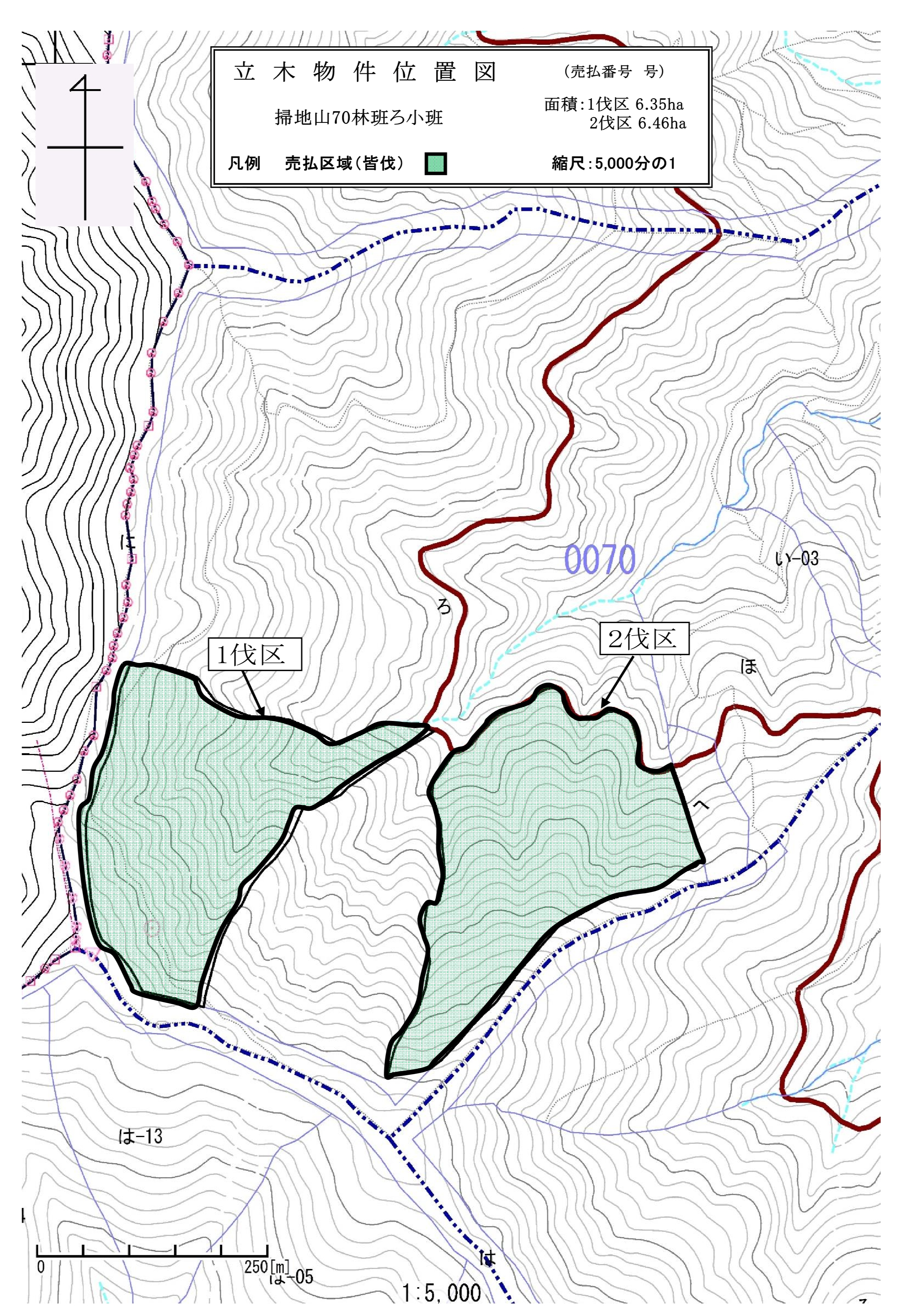 掃地山70ろ位置図