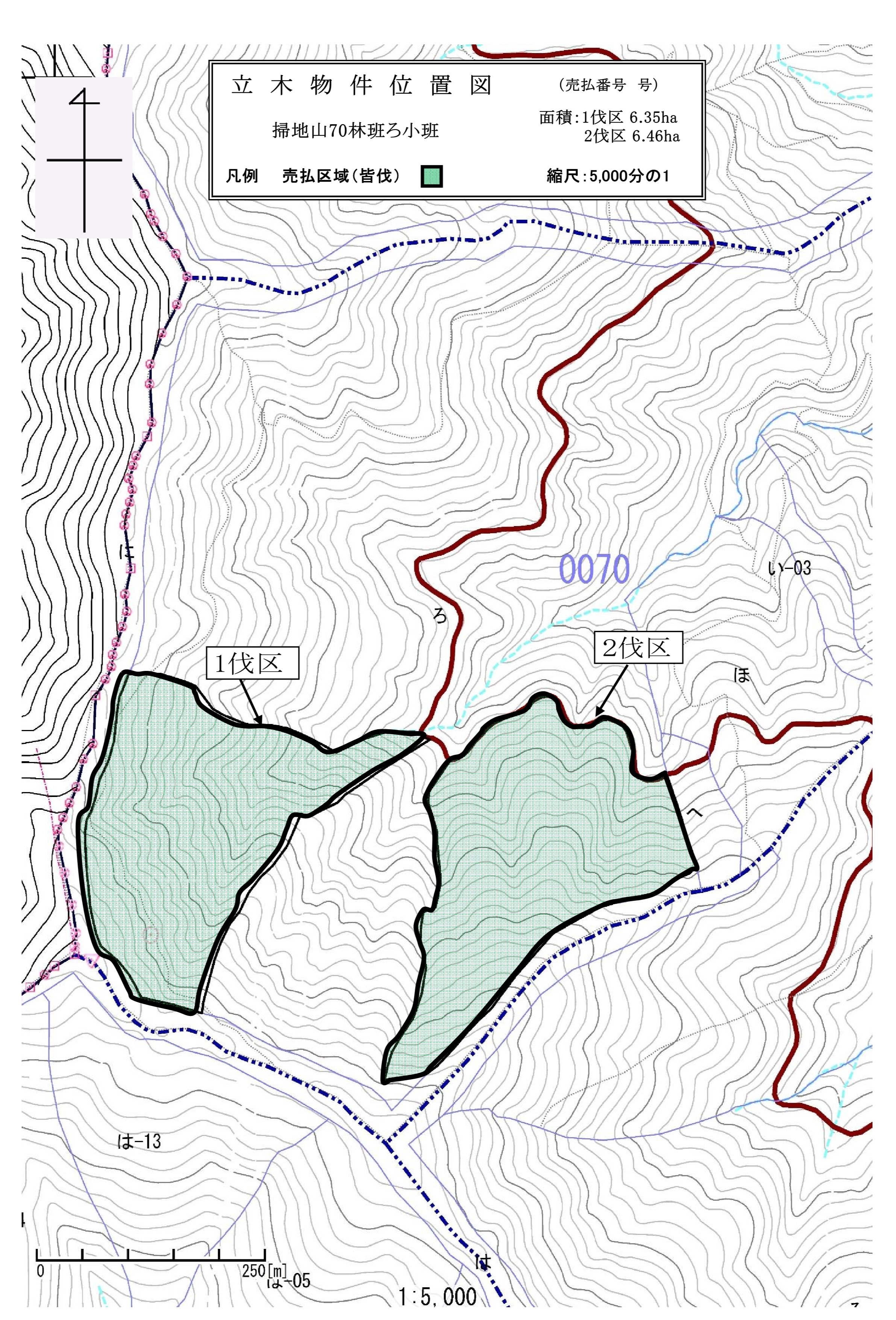 掃地山70ろ位置図