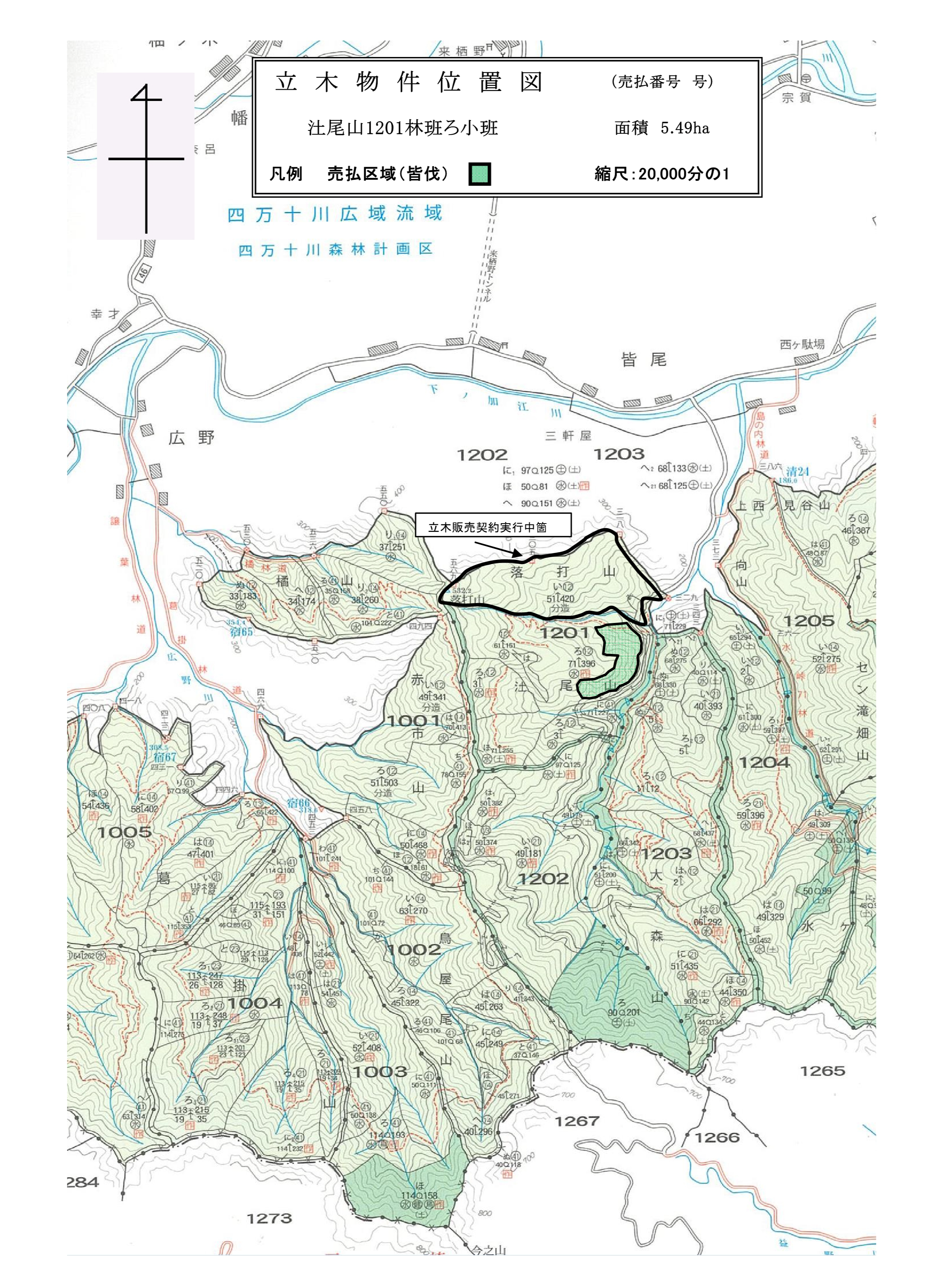 汢尾山1201ろ位置図