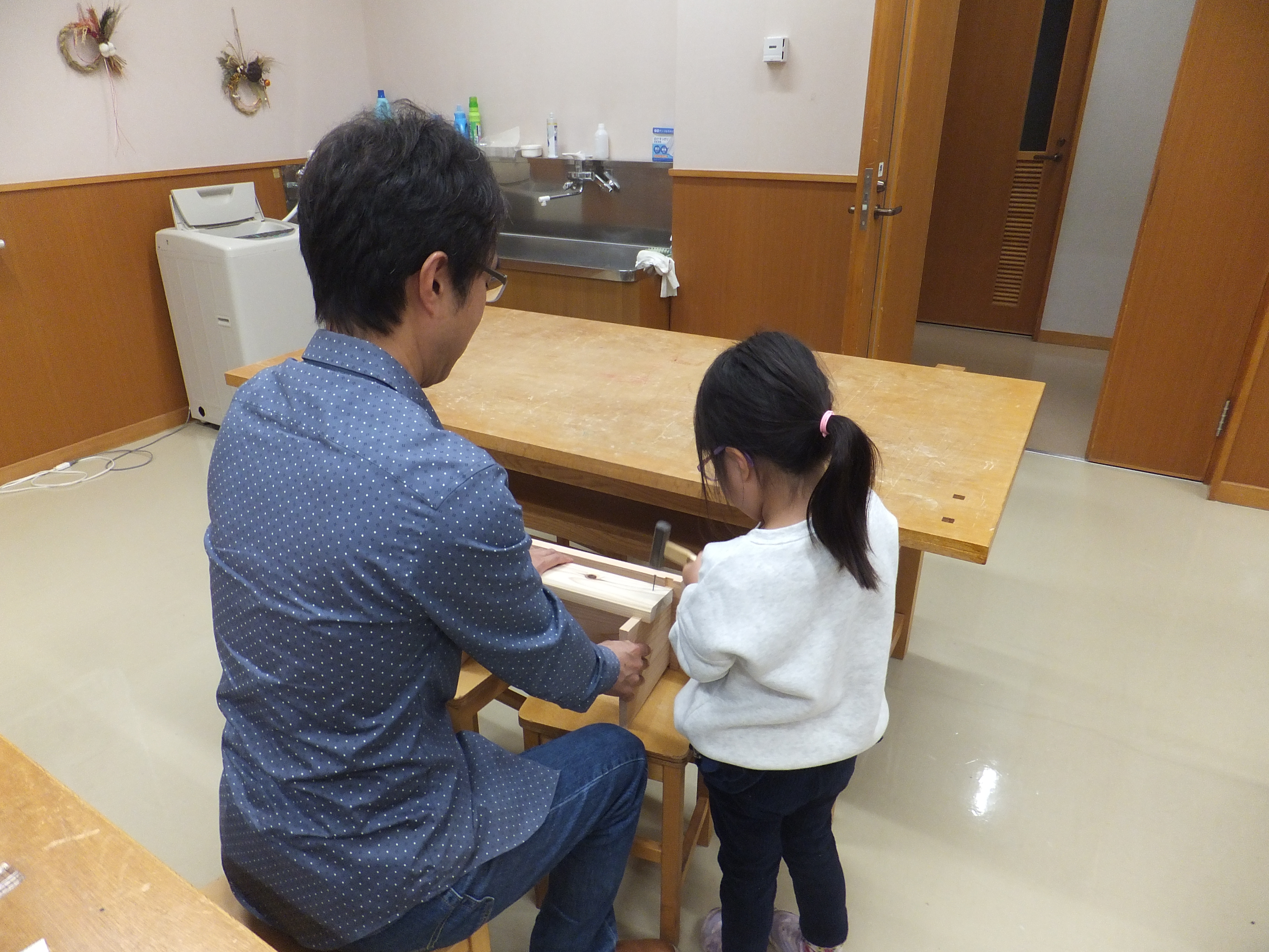 親子木工教室